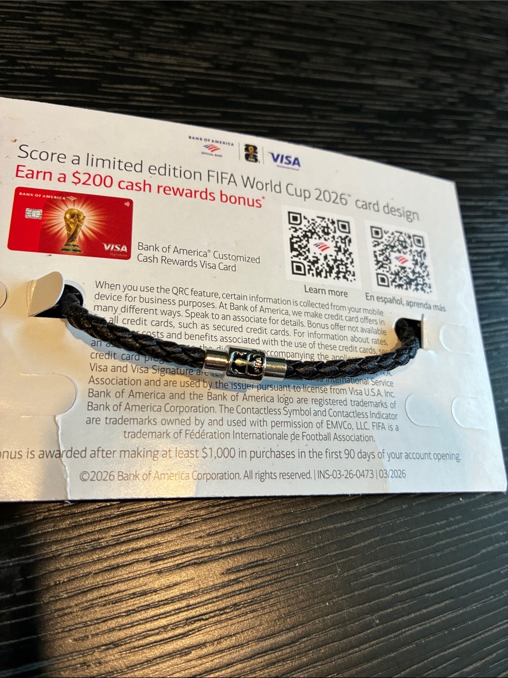 FIFA World Cup 2026 Charm Bracelet with Gold Trophy Charm - Picture 5 of 7